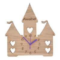 Castle Wooden Clock