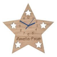Star Wooden Clock
