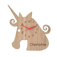 Unicorn Wooden Clock