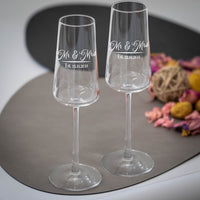 Twin Champagne Glasses