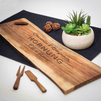 Live Edge Wooden Serving Board (Long)