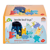 Wooden Monster Stacker Toy