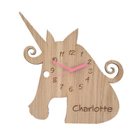 Unicorn Wooden Clock