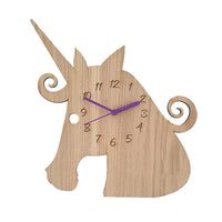 Unicorn Wooden Clock