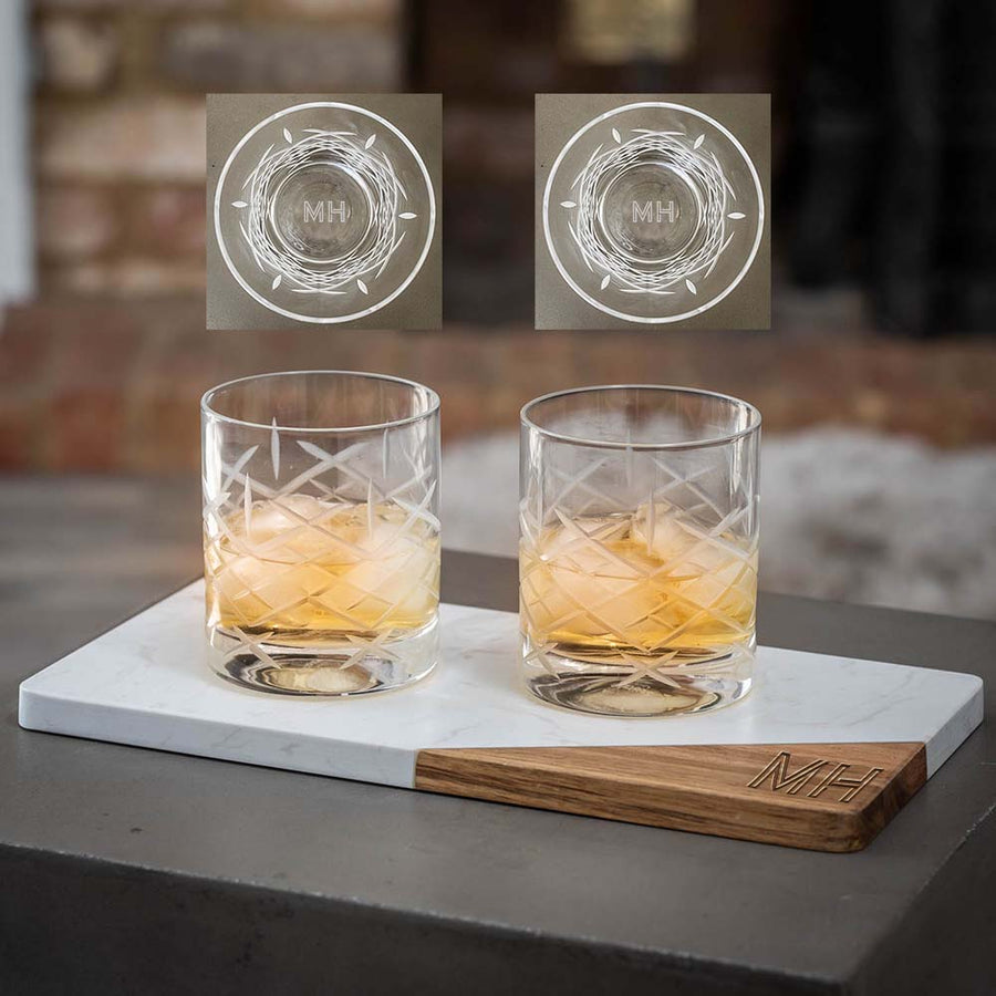 Whisky Glass Tray Set