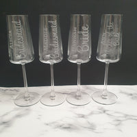 Bridal Party Champagne Flute