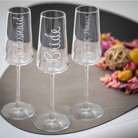 Bridal Party Champagne Flute