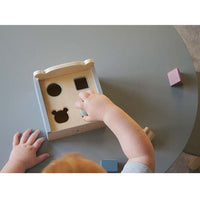 Wooden Teddy Shape Sorter Box