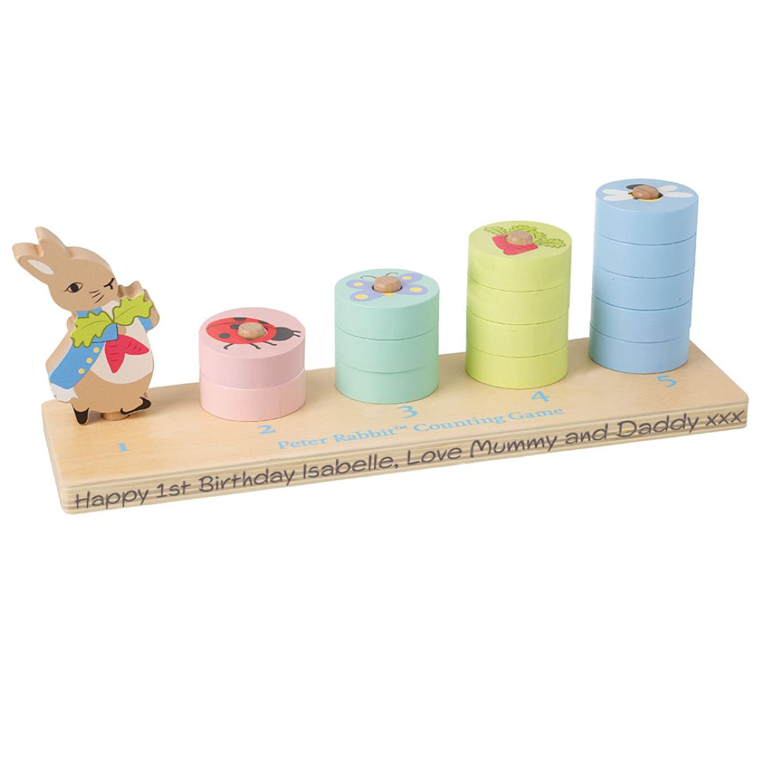 Wooden Peter Rabbit Counting Game