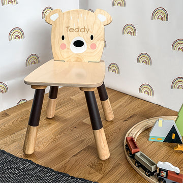 Forest Bear Wooden Children's Chair
