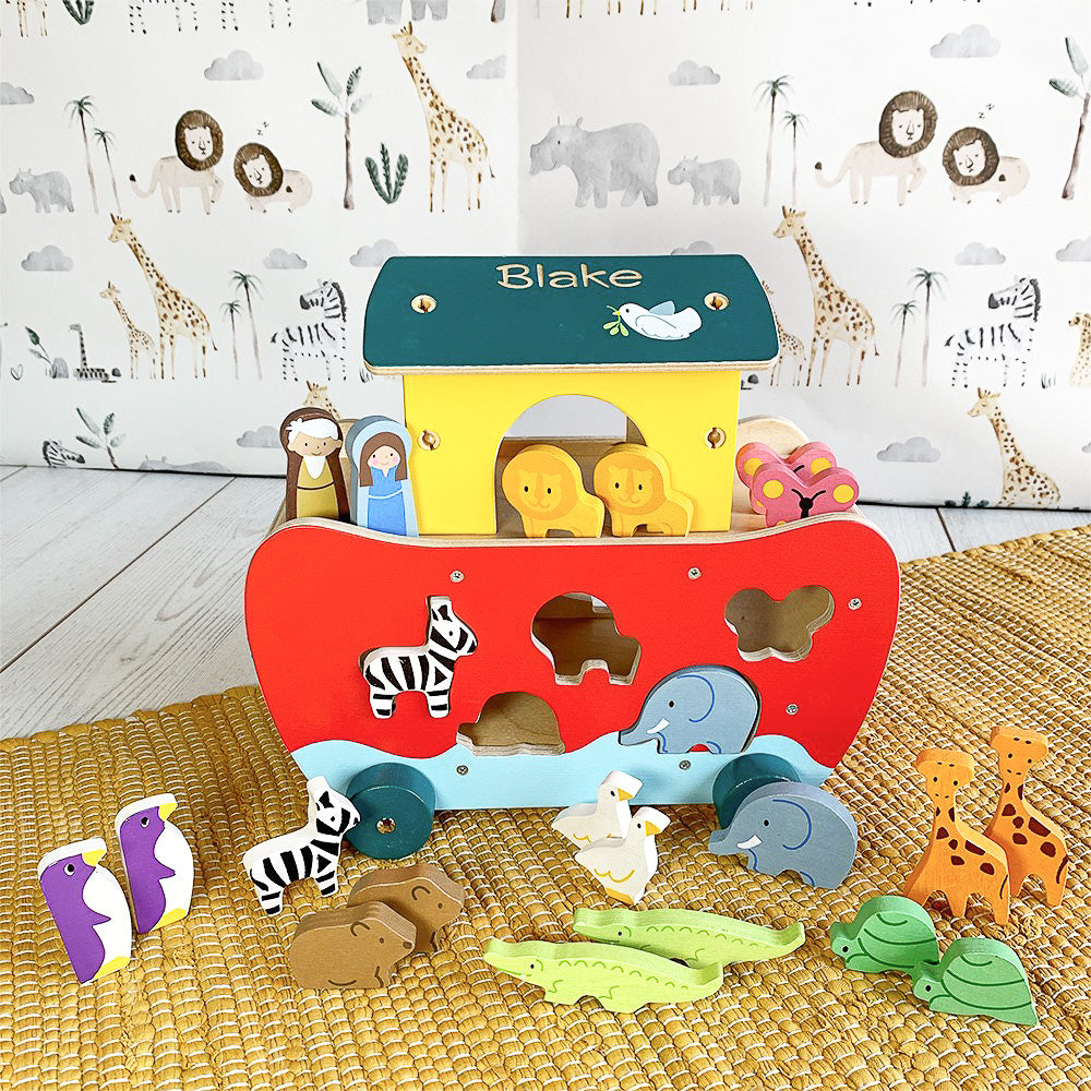 Noah's Ark Wooden Shape Sorter