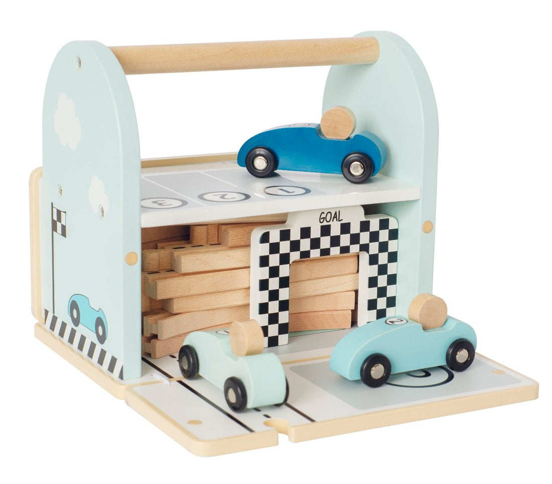 Wooden Car Racing Toy