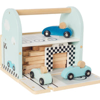 Wooden Car Racing Toy