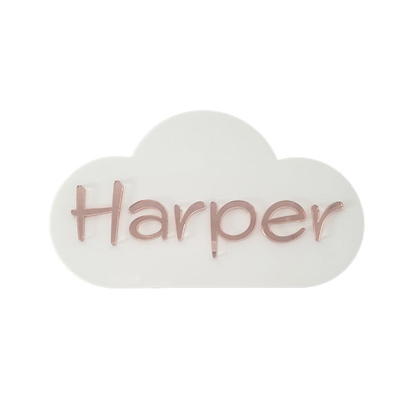 Cloud Bedroom Door Sign